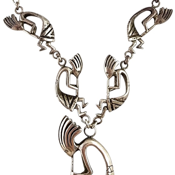 Sterling Silver Kokopelli Fertility Diety Necklace #20080 - Picture 3 of 9